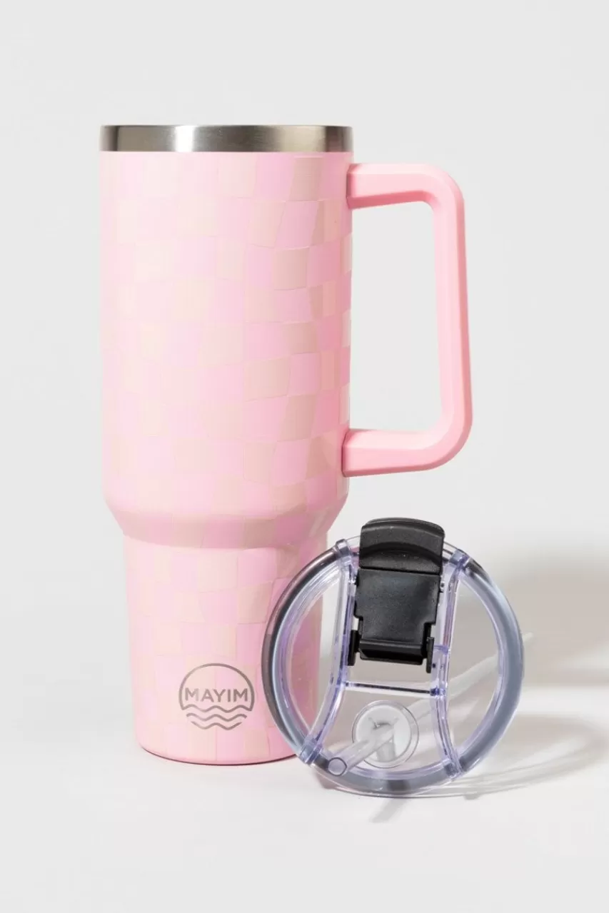 Francesca's Stainless Checkered Mug