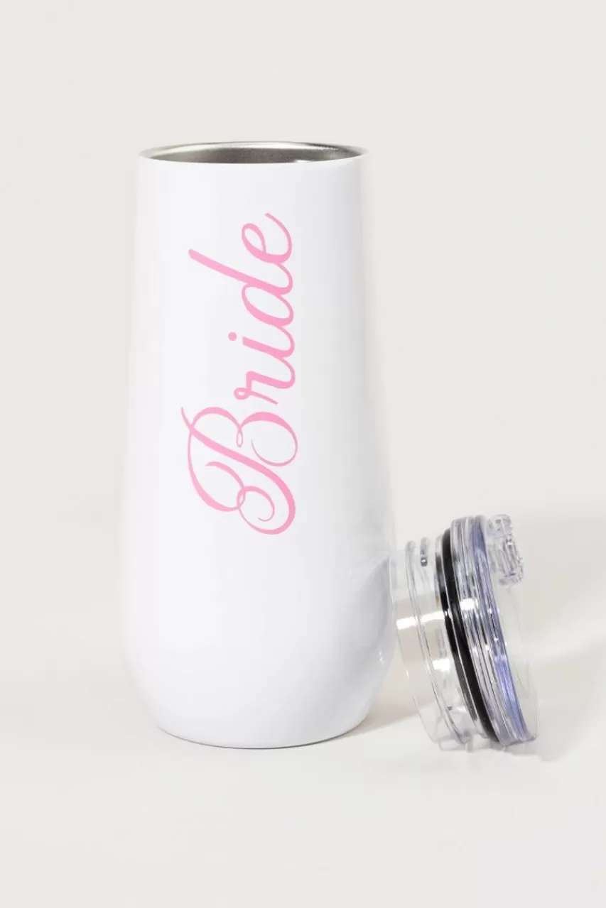 Francesca's Stainless Steel Champage Tumbler Bride
