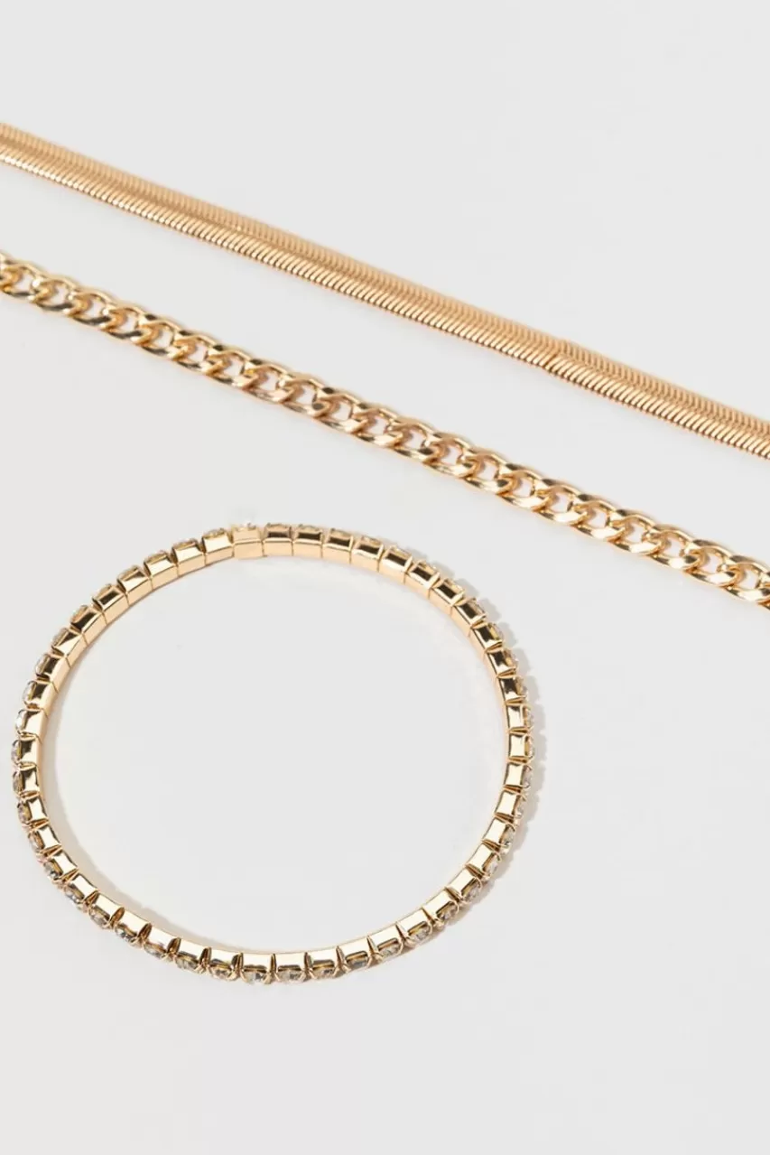 Francesca's Stella Tennis Bracelet Set