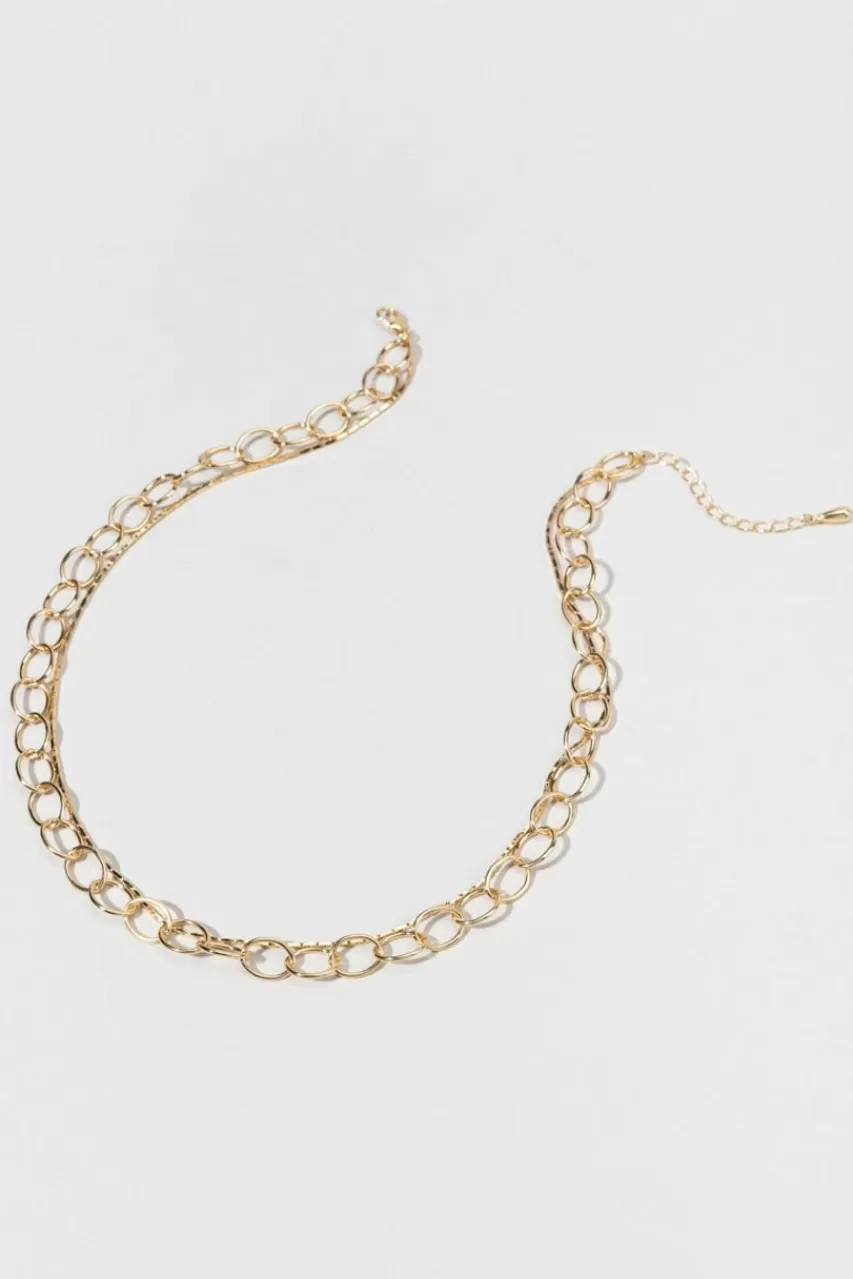 Francesca's Susanne Chunky Link Chain Layered Necklace