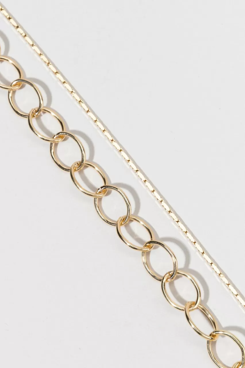 Francesca's Susanne Chunky Link Chain Layered Necklace