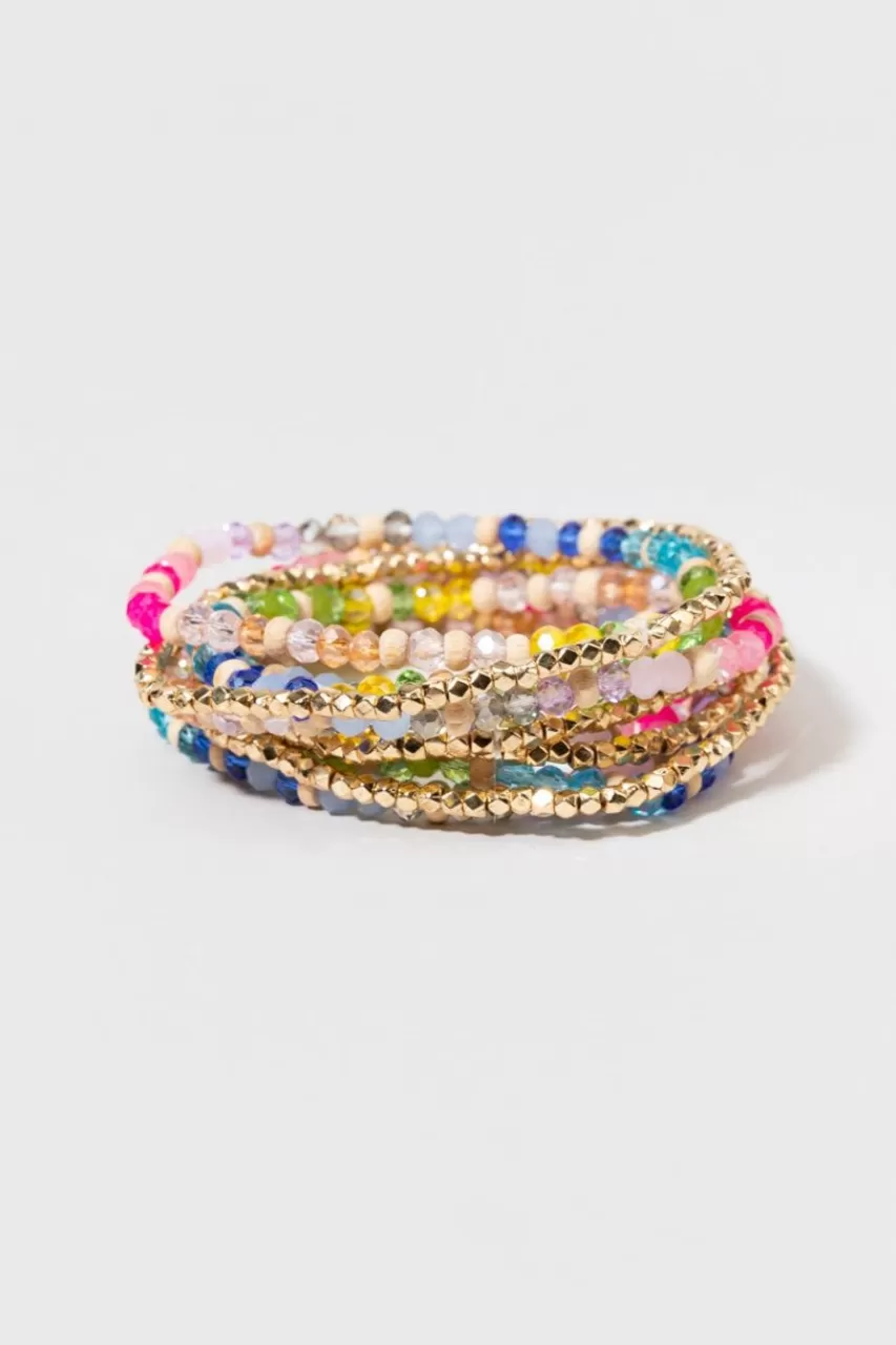 Francesca's Terrie Rainbow Glass Bead Ten Pack Set