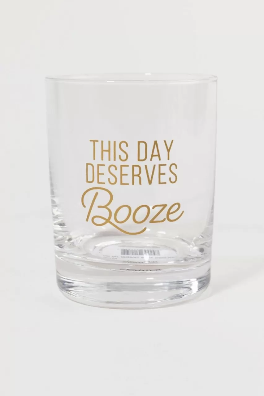 Francesca's This Day Deserves Booze Glass