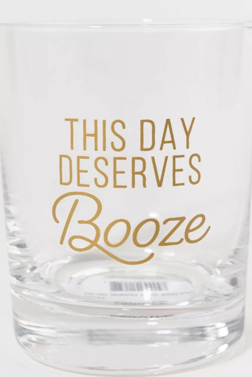 Francesca's This Day Deserves Booze Glass