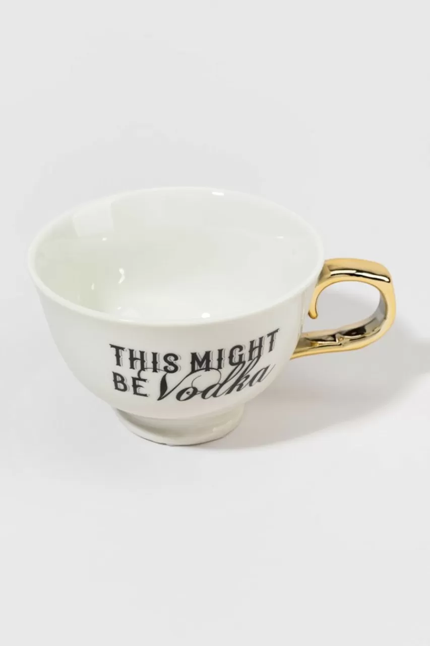 Francesca's This Might Be Vodka Porcelain Tea Cup