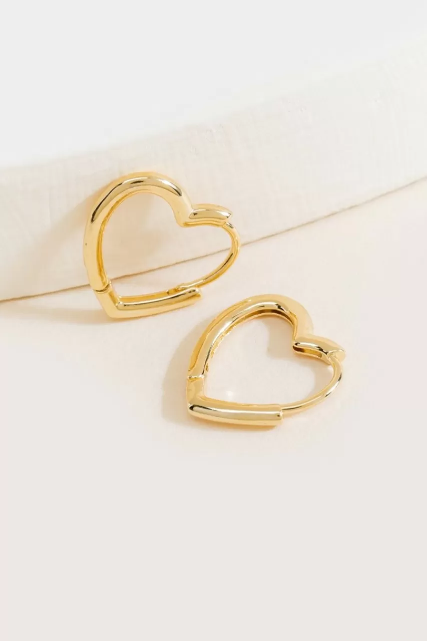 Francesca's Tianna Mini Heart Huggie Hoop Earrings