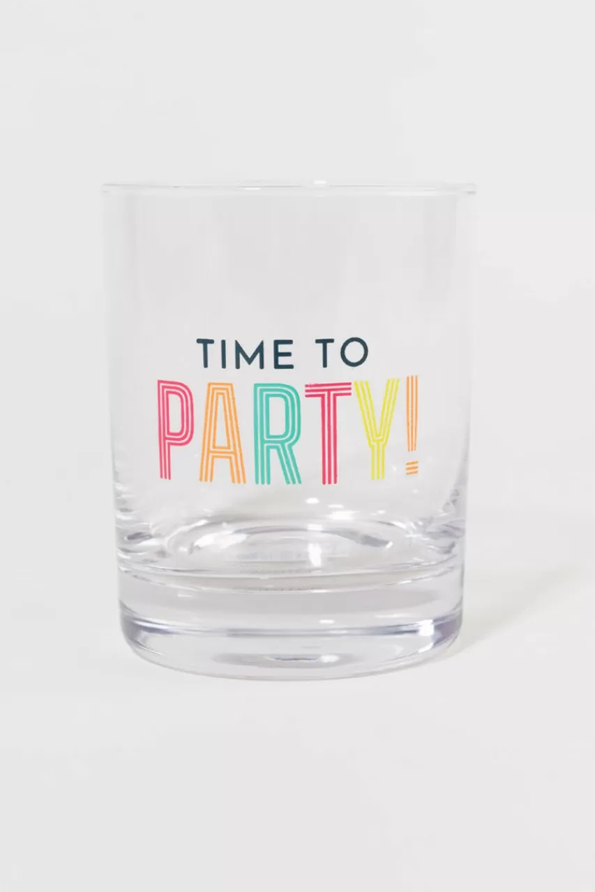 Francesca's Time To Party Rock Glass