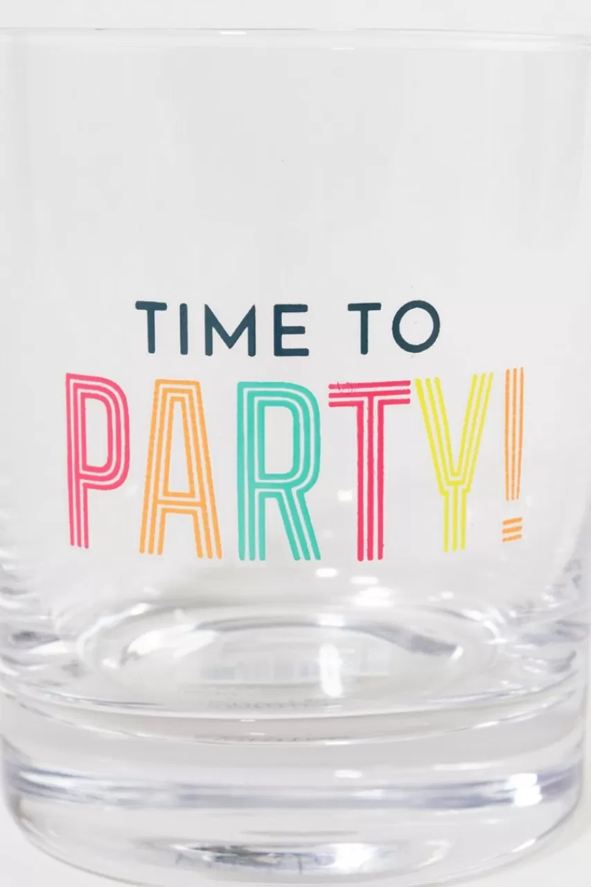Francesca's Time To Party Rock Glass