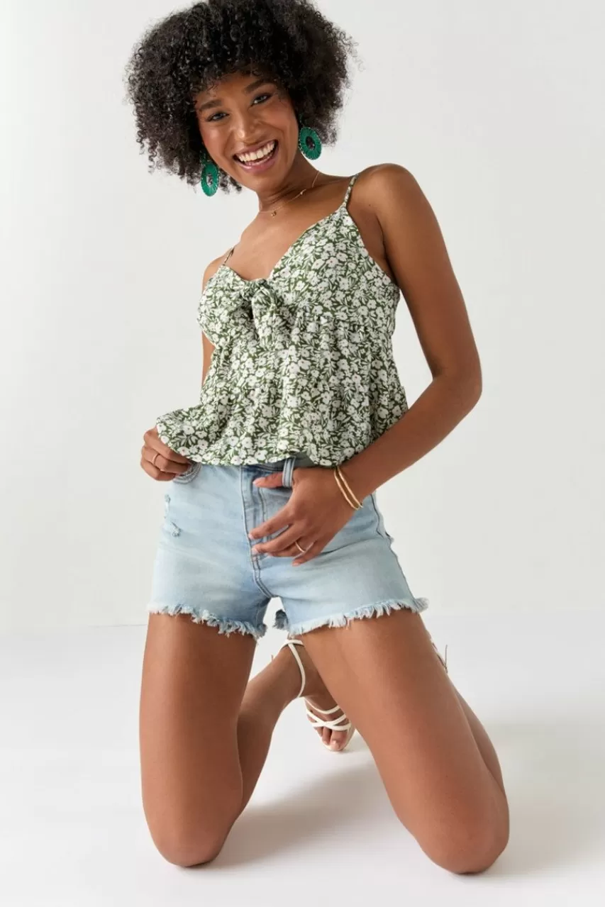 Francesca's Tori Fray Denim Shorts