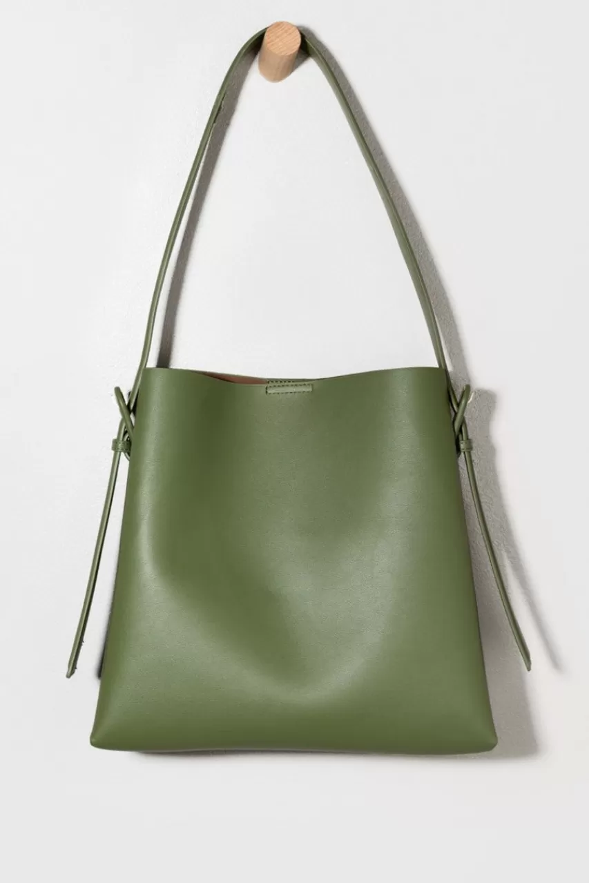 Francesca's Tracie Side Buckle Tote Bag