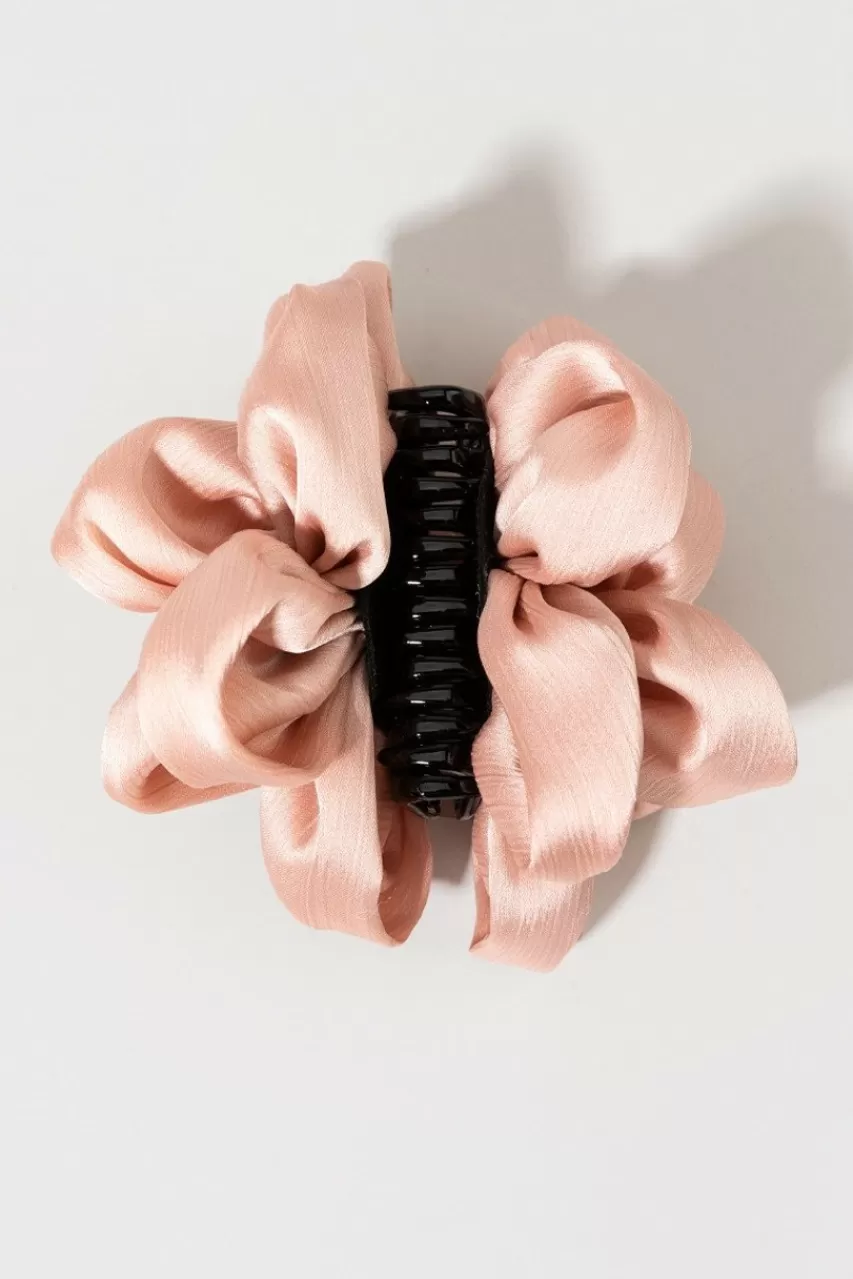 Francesca's Veronica Satin Rosette Claw Clip