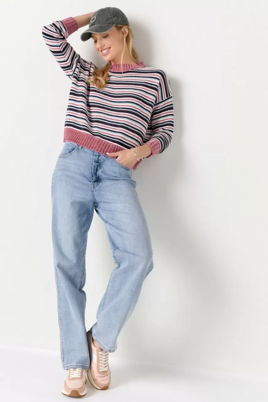 Francesca's Veronica Stripe Pullover