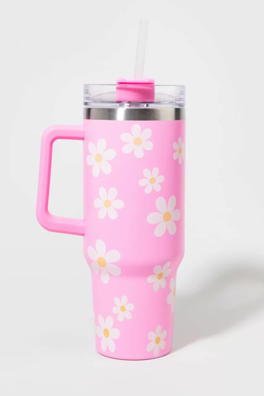 Francesca's Vicky Daisy Stainless Steel 40Oz Tumblr