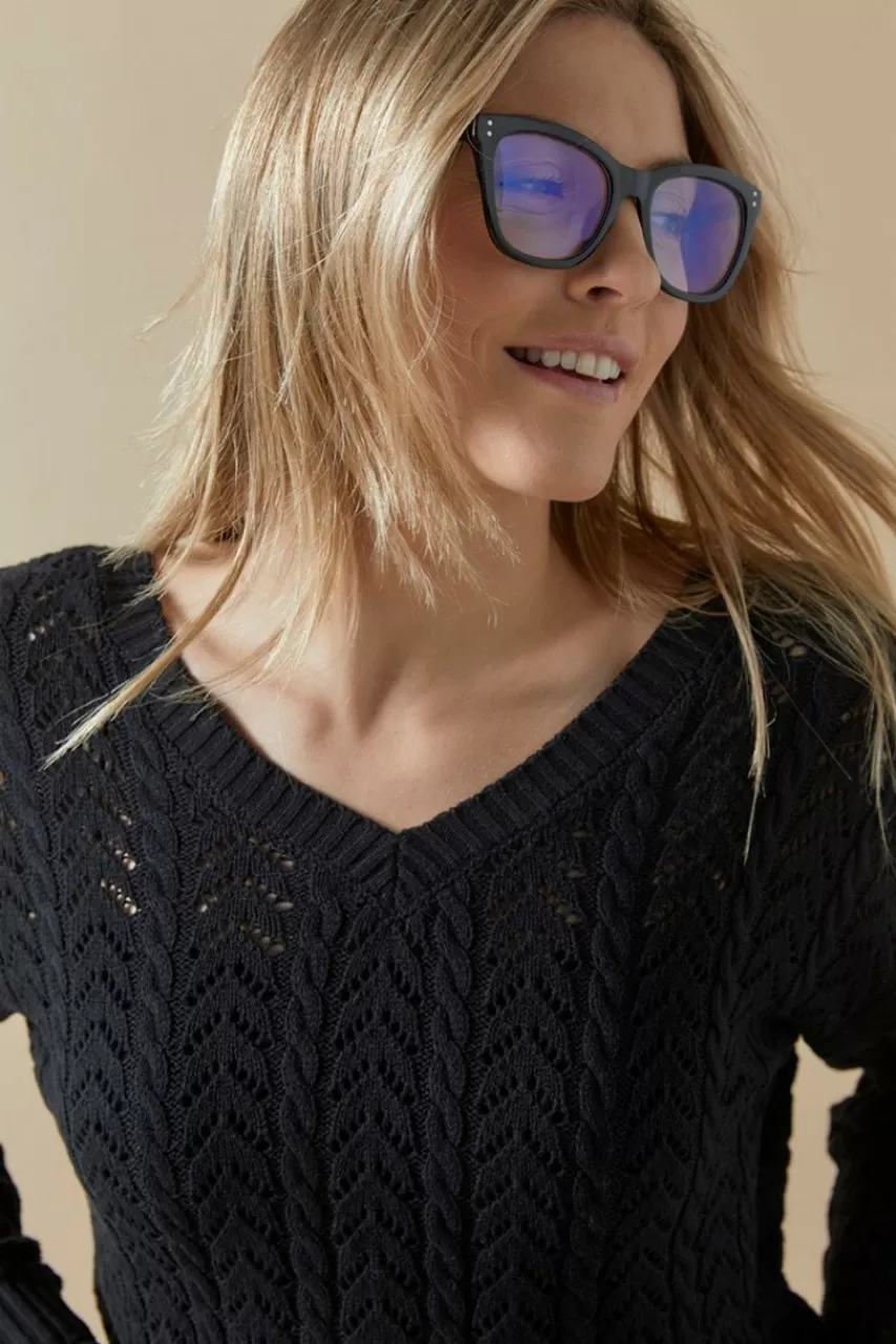 Francesca's Vicky Wayfarer Sunglasses