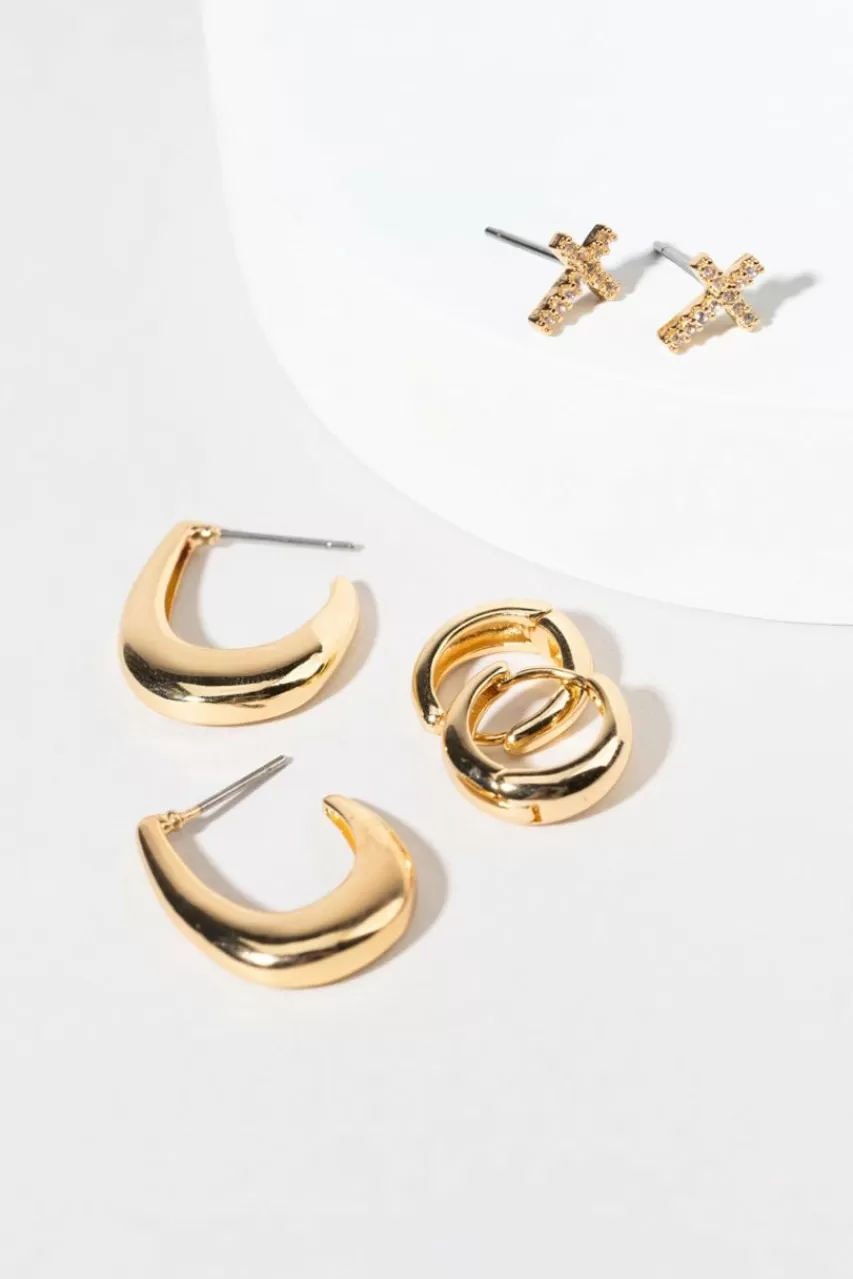 Francesca's Victoria En Mix Earring Set