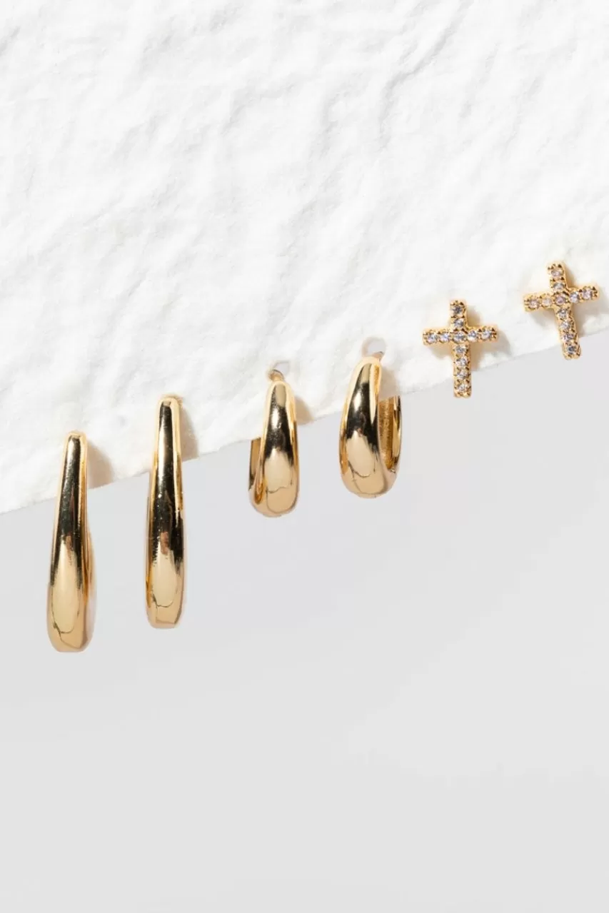 Francesca's Victoria En Mix Earring Set
