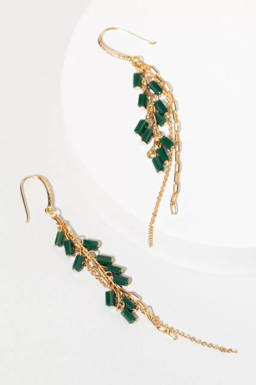 Francesca's Victoria Glass Beads Hook Earrings