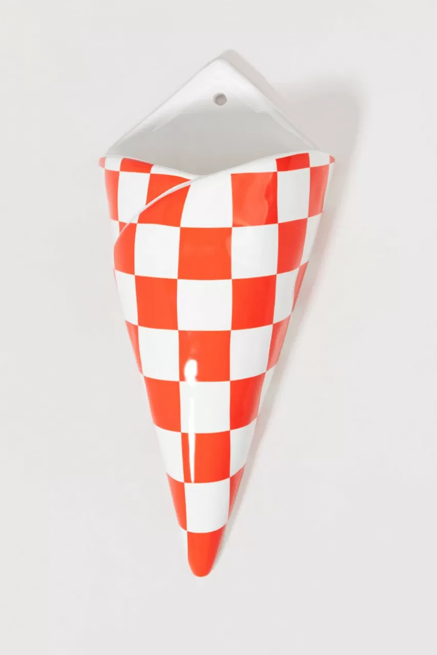 Francesca's Wall Vase Checker Bag