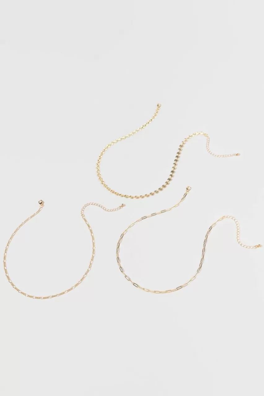 Francesca's Wear Together Or Separately Multi Chain Necklace Set