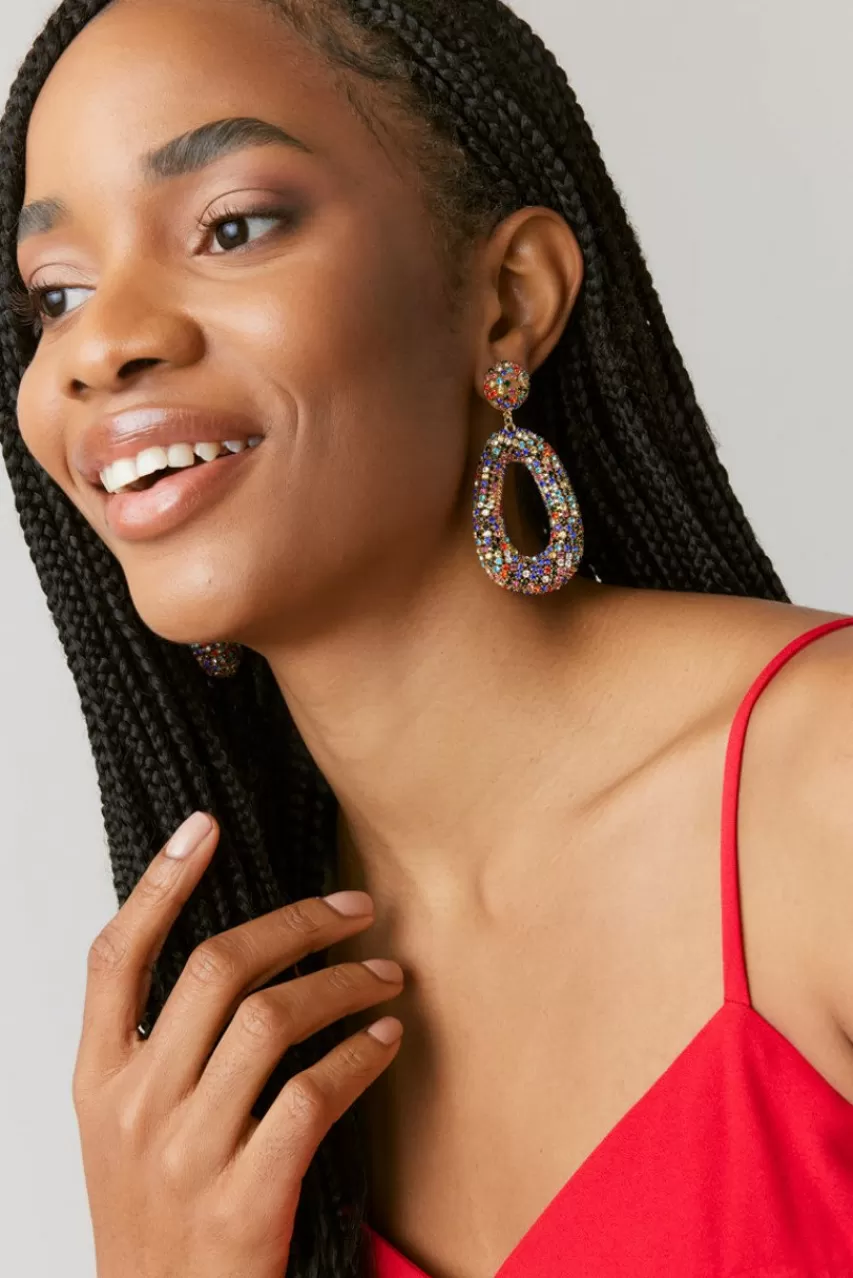 Francesca's Wendy Large Cupchain Oval Earrings