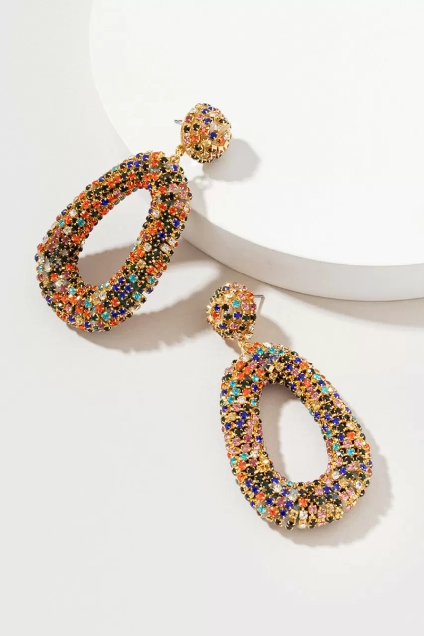 Francesca's Wendy Large Cupchain Oval Earrings