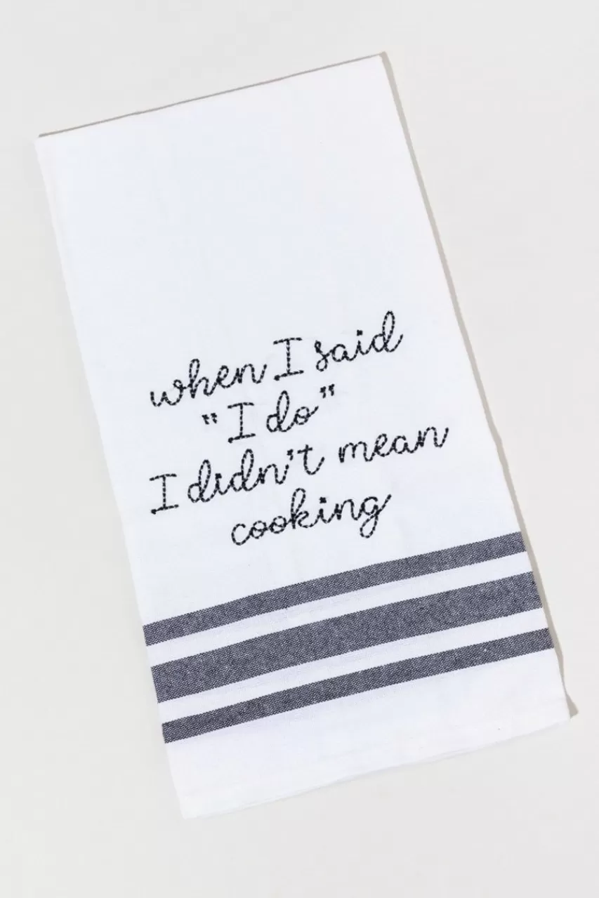 Francesca's When I Said I Do Tea Towel