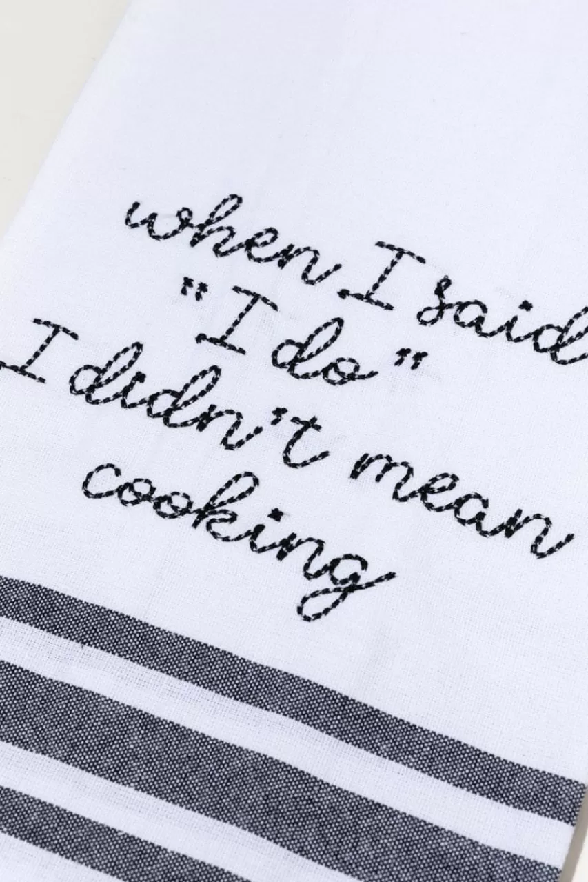 Francesca's When I Said I Do Tea Towel