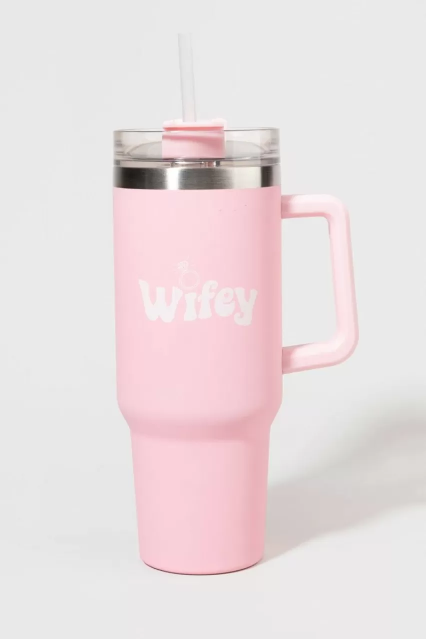 Francesca's Wifey Tumbler Drink Container