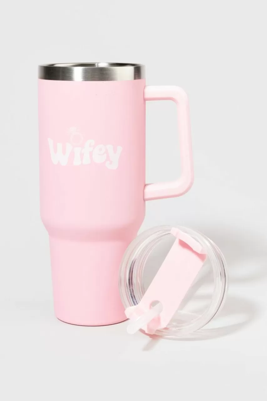 Francesca's Wifey Tumbler Drink Container