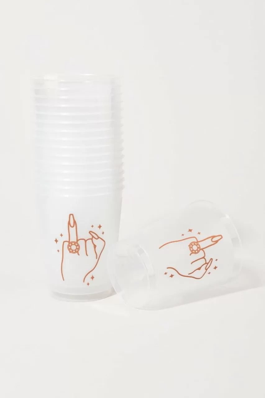 Francesca's Xo, Fetti Bling Ring Frosted Cups