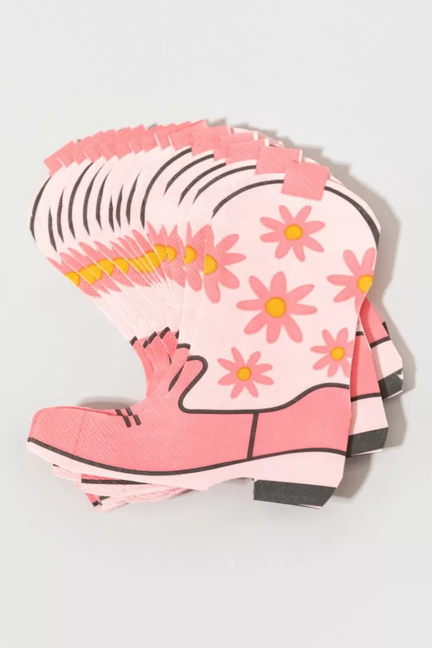 Francesca's Yee Haw Cowboy Boot Die Cut Napkins