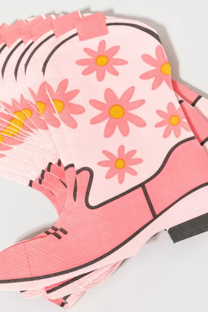 Francesca's Yee Haw Cowboy Boot Die Cut Napkins