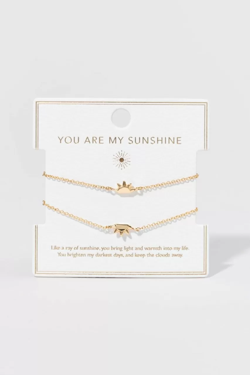 Francesca's You Are My Sunshine Bracelet Set