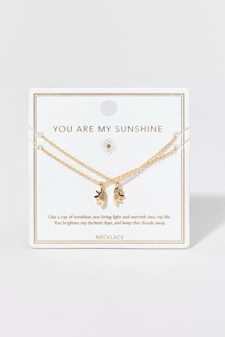 Francesca's You Are My Sunshine Necklace Set