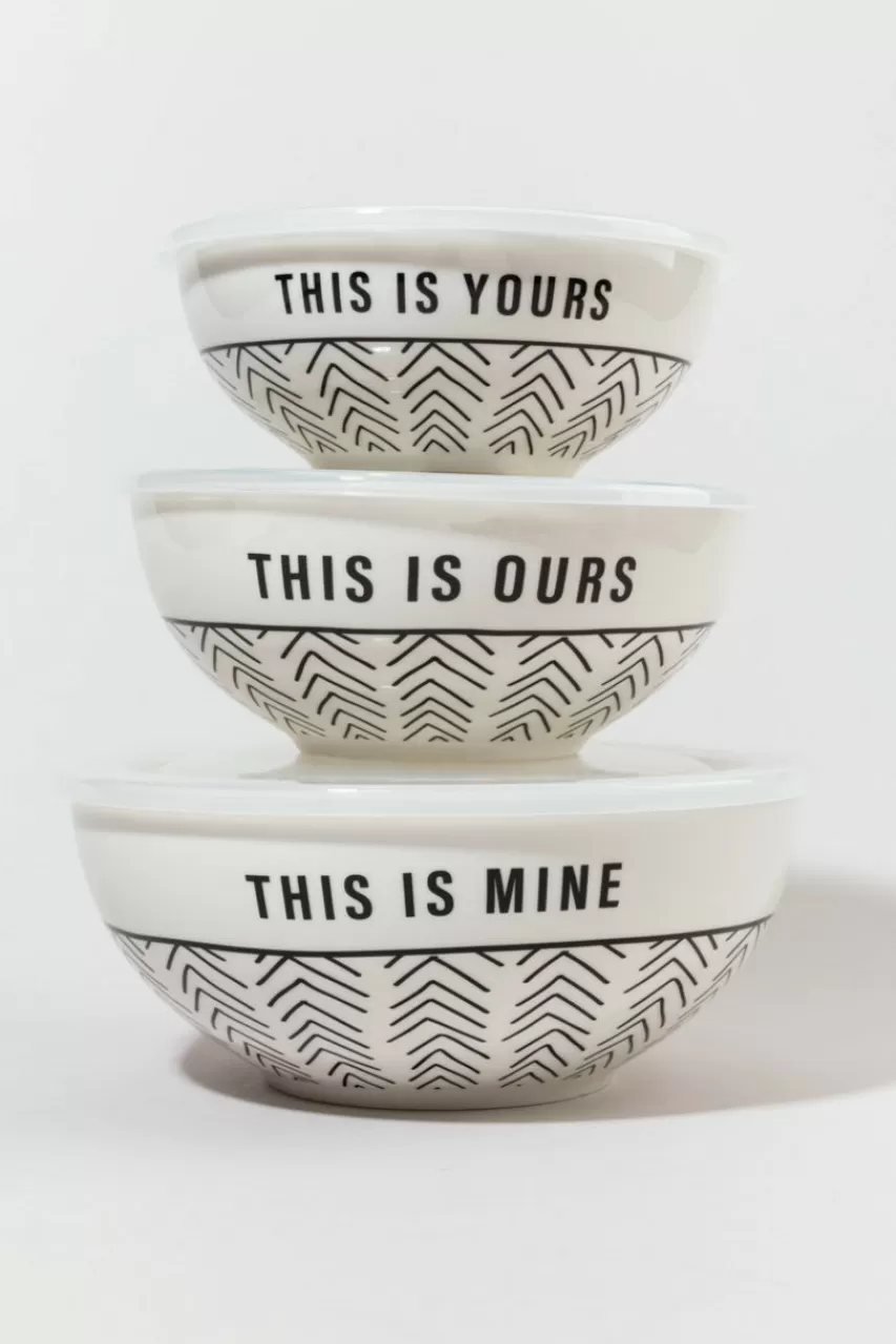 Francesca's Yours Ours Mine Cereal Bowls Set