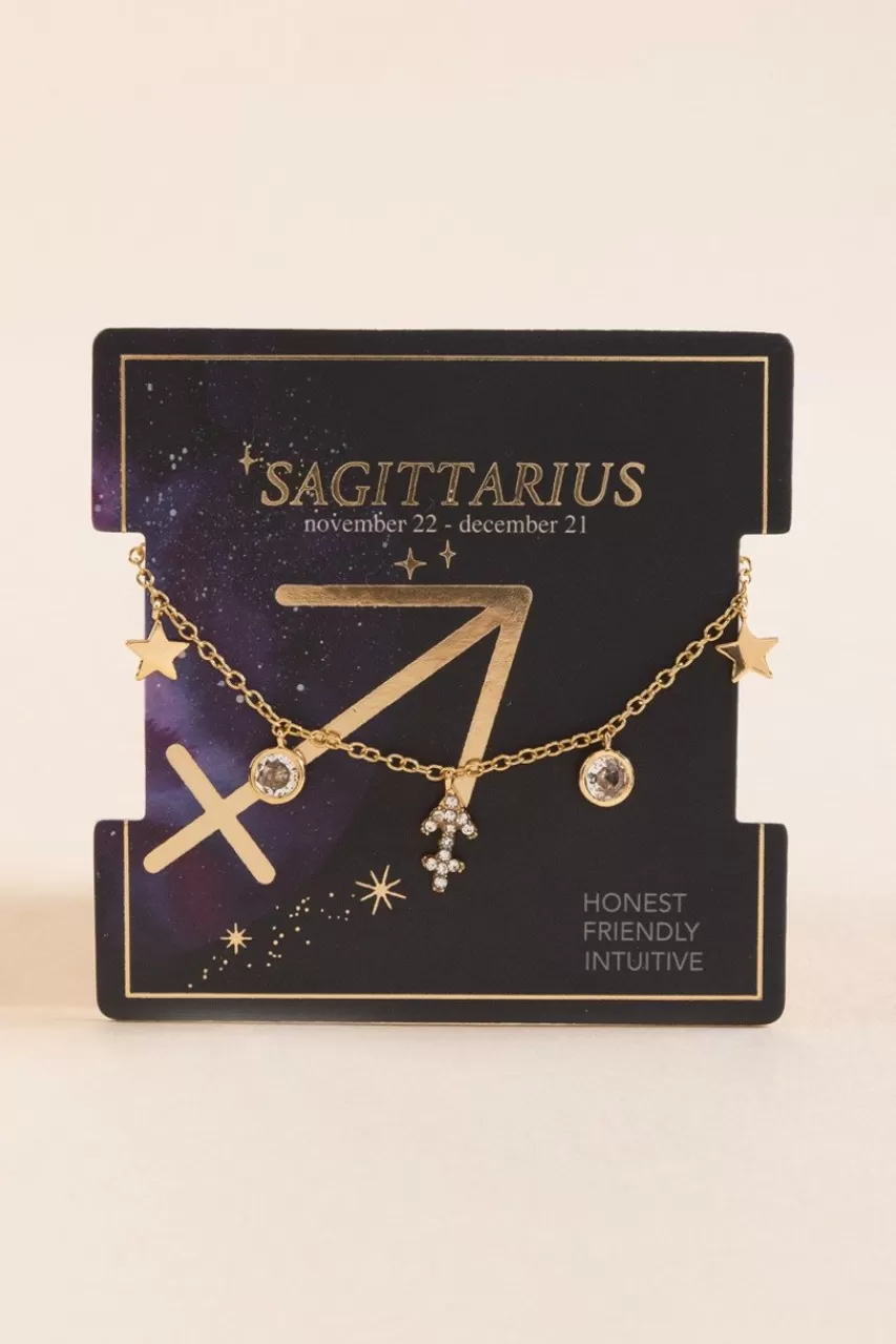 Francesca's Zodiac Charm Drop Bracelet