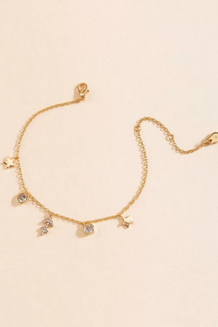 Francesca's Zodiac Charm Drop Bracelet