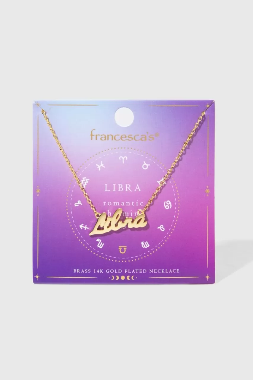 Francesca's Zodiac Script Pendant