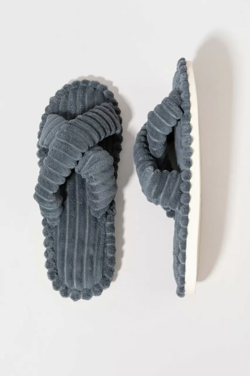 Francesca's Zoey Open Toe Criscross Slippers